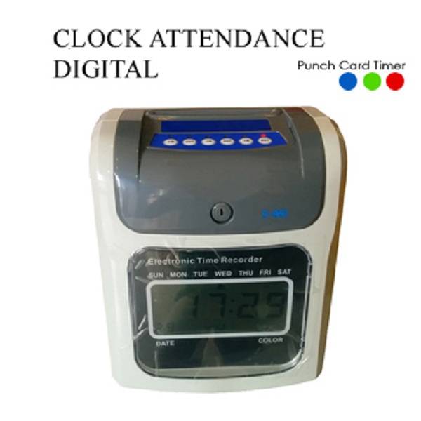 Digital Punch Card Time Recorder Punch Clock Machine Attendance Time
