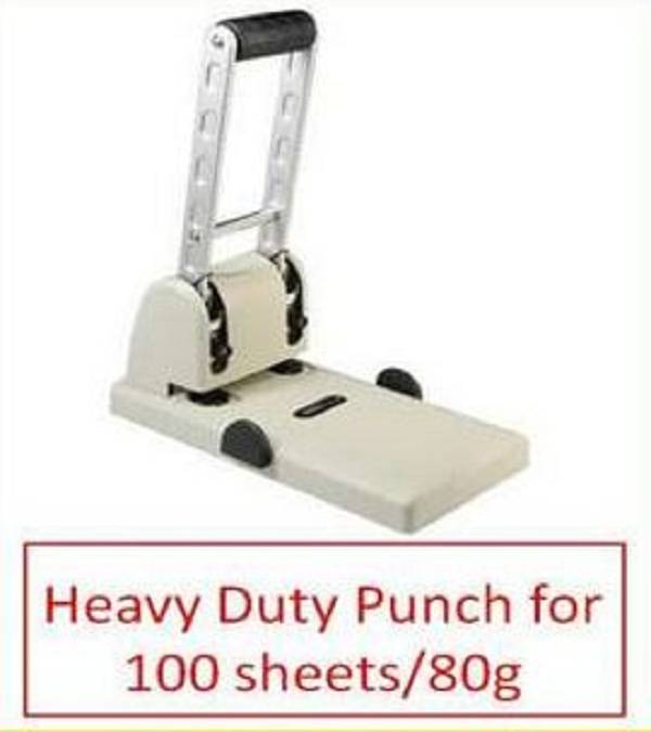 Heavy Duty Puncher Deli 0130 Two Holes Heavy Duty Punch (100 sheets