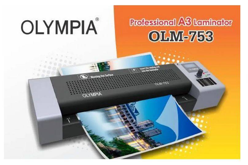 Olympia Laminator Laminate A3 Machine OLM753