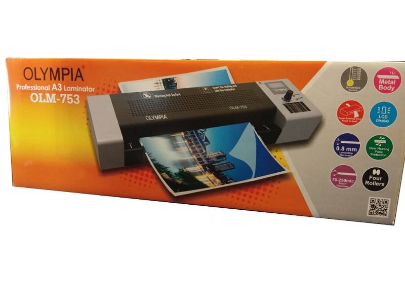 Olympia Laminator Laminate A3 Machine OLM753