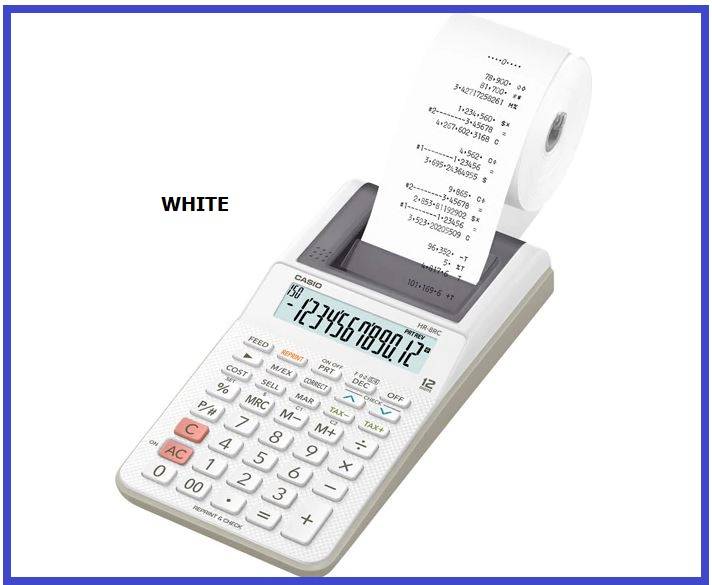 Printing Calculator Mini Casio HR8RC