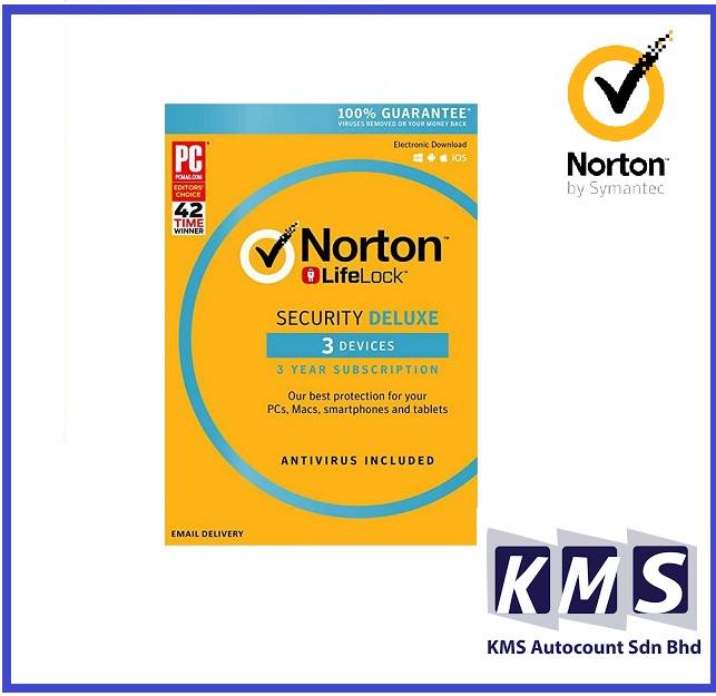 Norton Security Deluxe 3 Devices 3 Years (PC, Mac, Android, IOS