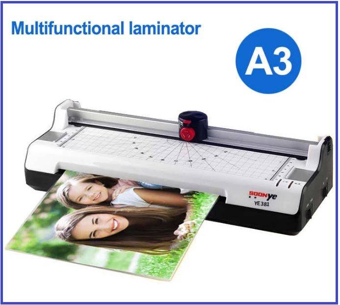 Soonye YE381 Paper Laminator Machine A3 /A4 Laminator Paper Cutter