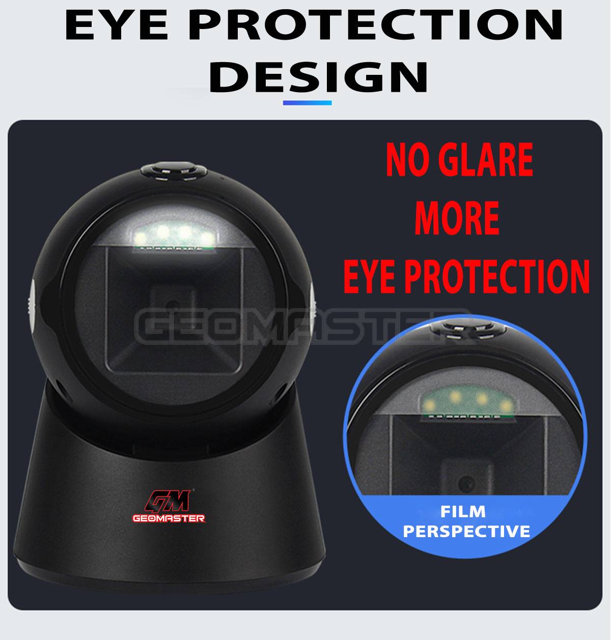 GEOMASTER High Quality Laser Flatbed Barcode Scanner