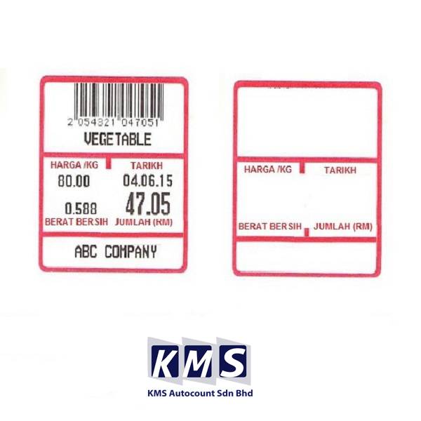 Thermal Weighing Scale Label Barcode Label