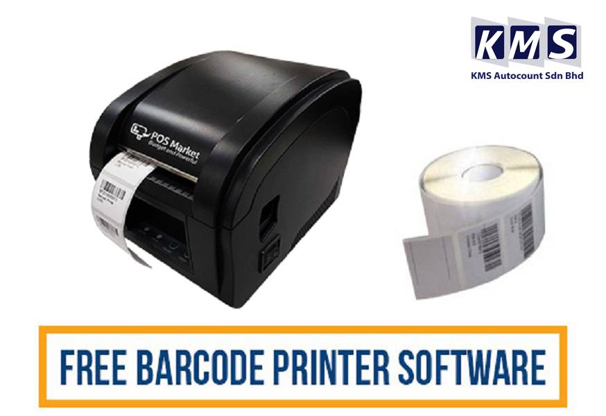 Thermal Barcode Printer Label Sticker Printer USB 1 roll Barcode Label