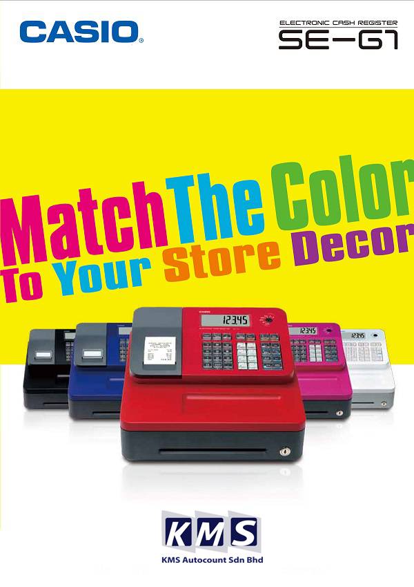 Casio Cashier Machine Cash Register (Free Setting) SEG1 / SEG1