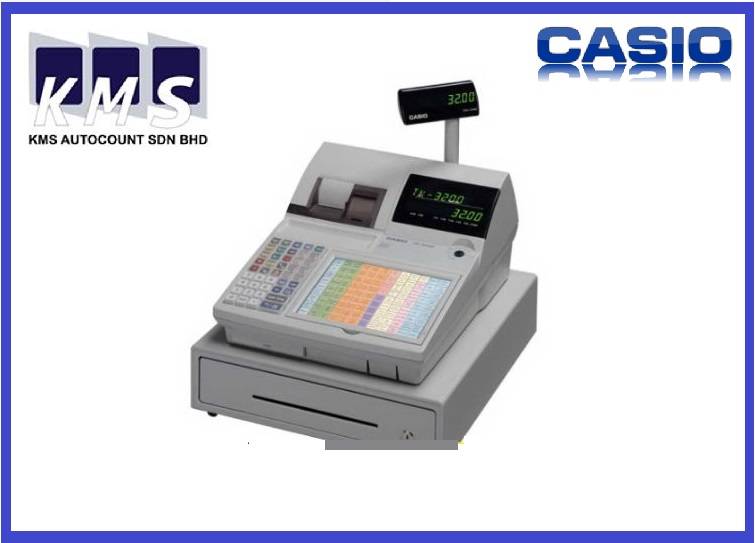 CASIO CASH REGISTER TK3200 ECR DL 2101 DRAWER (METAL,8C/4N)