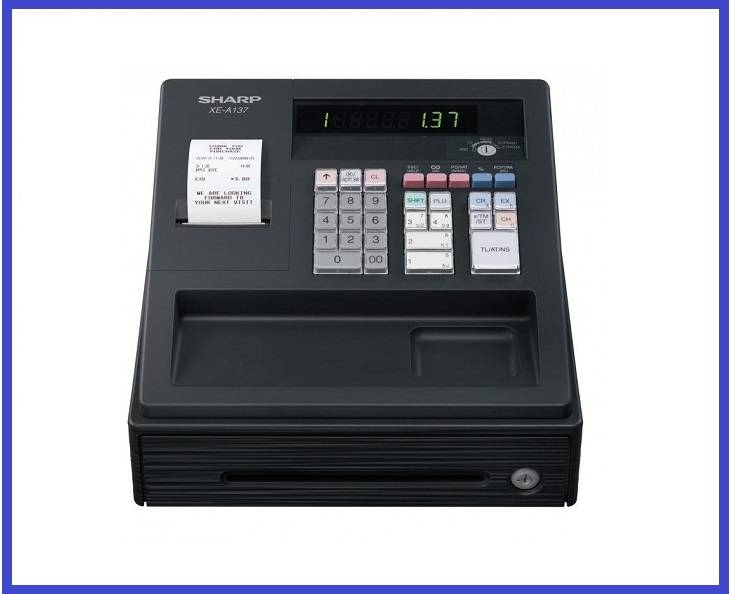 SHARP CASH REGISTER MACHINE XEA137 (GST FUNCTION)