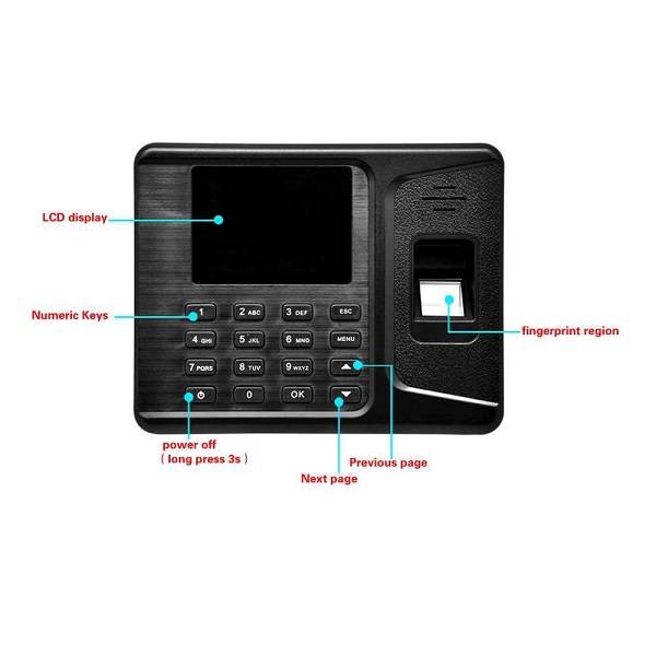 Employee Time clock Attendance Machine Easy to Use Device Fingerprint