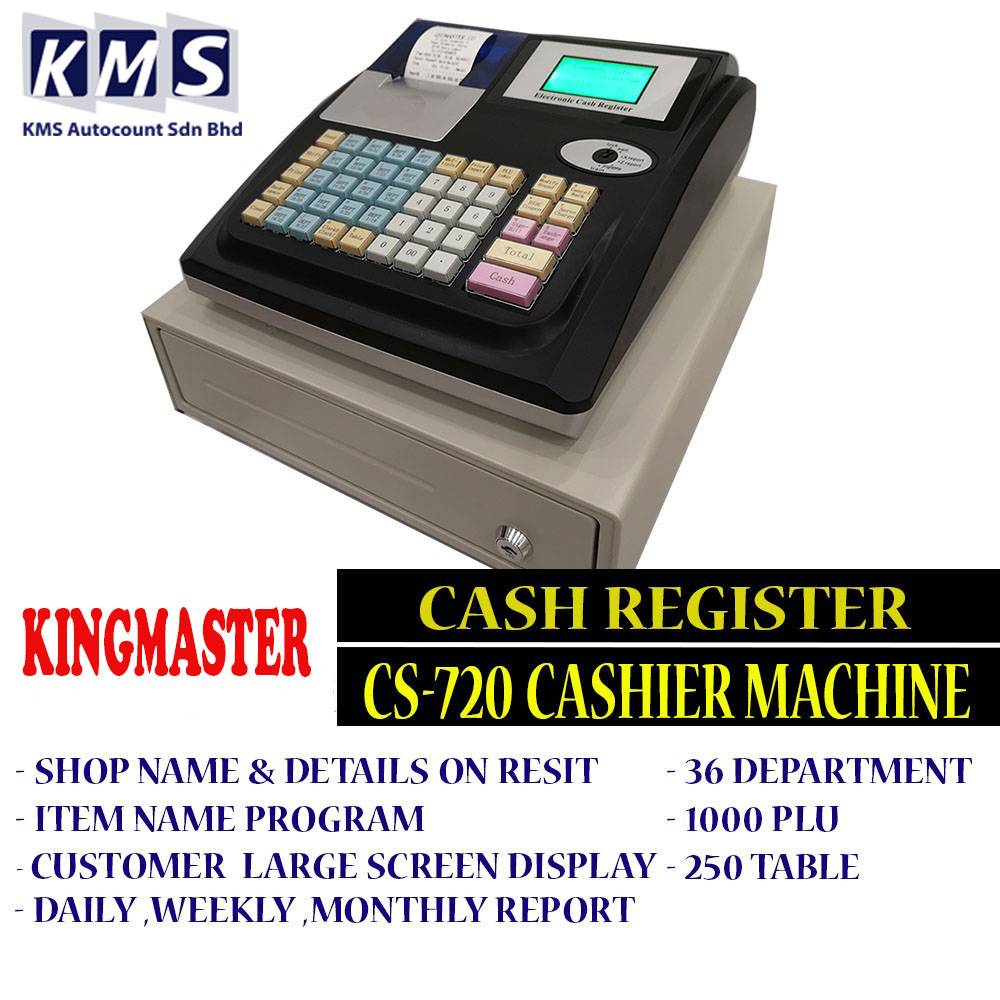 KINGMASTER CASH REGISTER , CASH MACHINE , CASHIER MACHINE