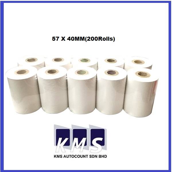 Thermal Receipt Printer Paper Roll 57mm x 40mm (100Rolls)