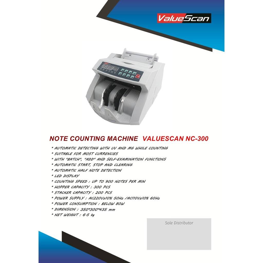 ValueScan NC300 Note Counting Machine