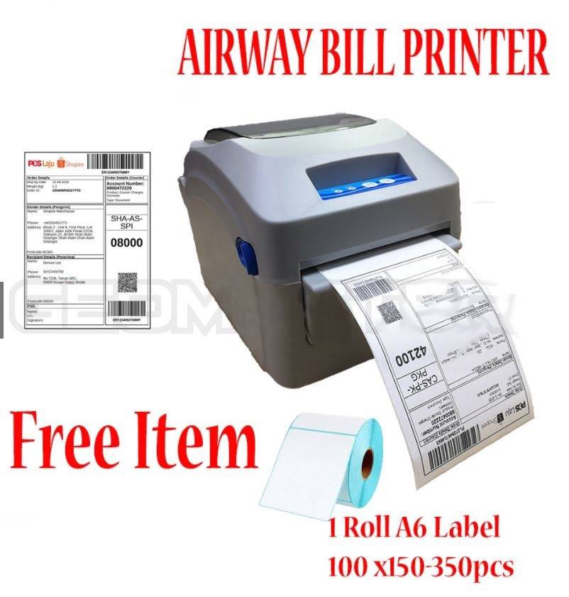 Thermal Label Printer to Print Shopee & Lazada Air Waybill ( AWB