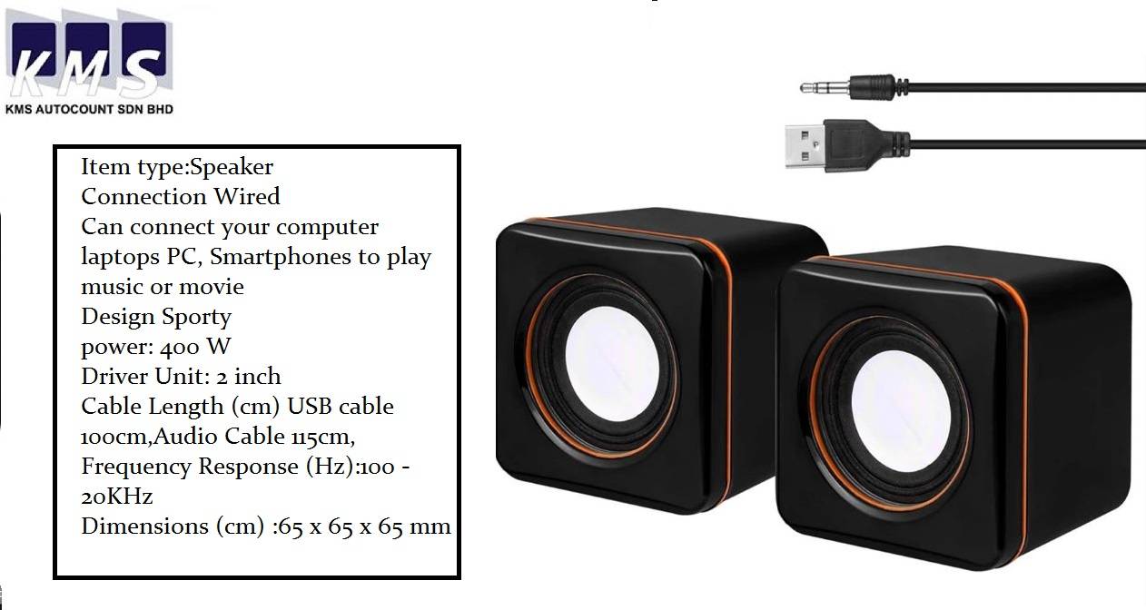 Portable Computer Speakers USB Powered Desktop Mini Speaker Bass Sound