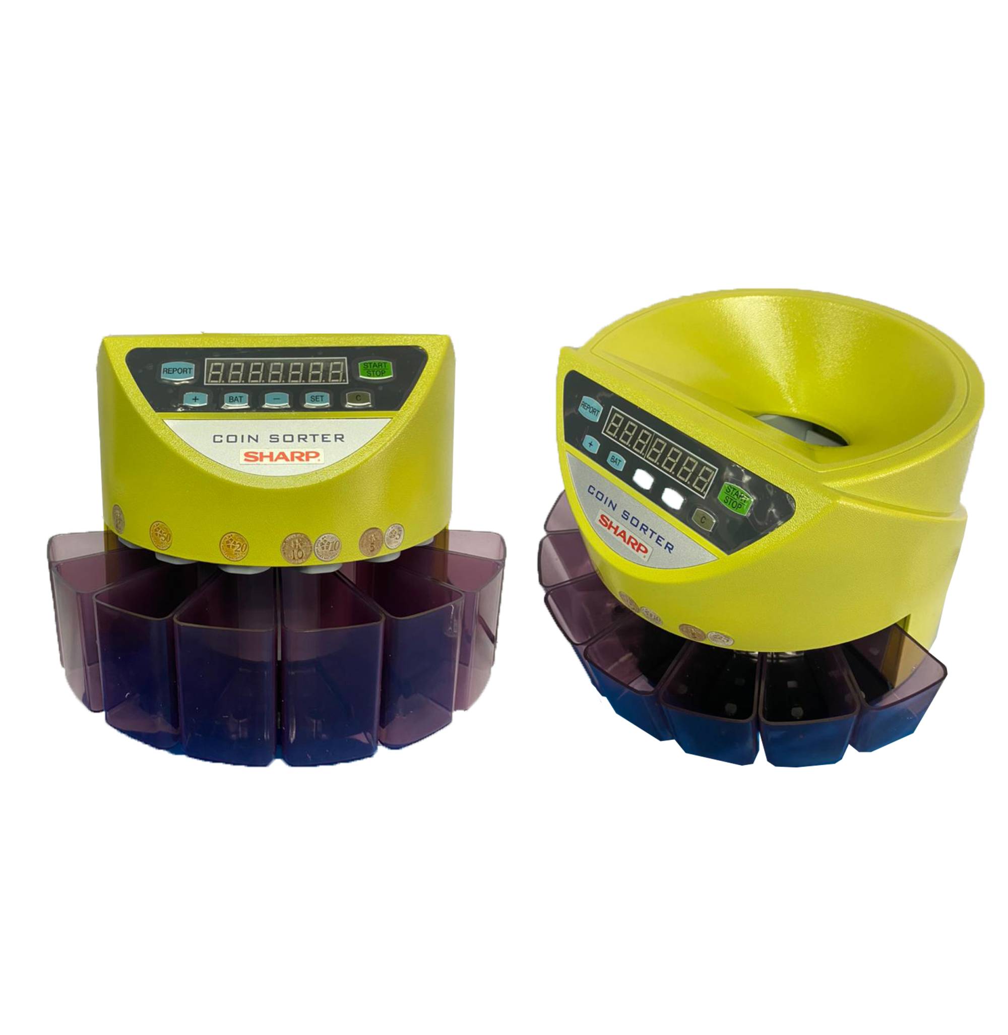 Sharp Coin Sorter with 8 coins slot