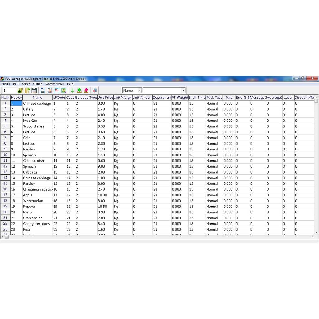 RONGTA RLS1100 30KG BARCODE WEIGHING SCALE WITH 1 YEAR STAMPING