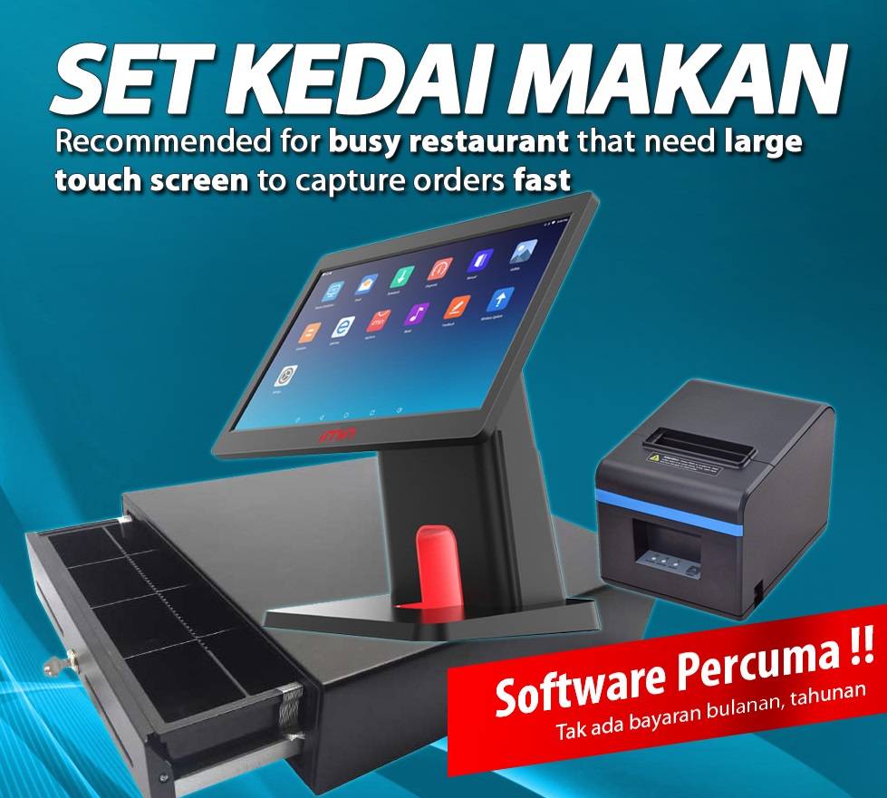 Mesin Cashier Android POS System Cashier Machine Cash Register Cash