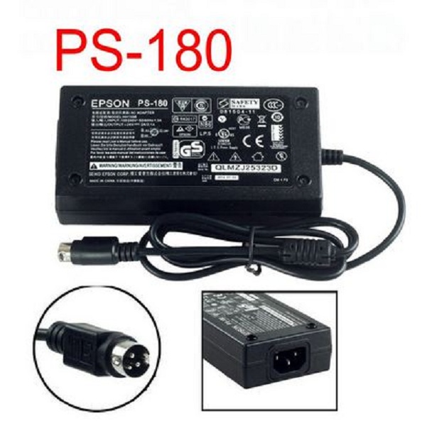 Epson PS180 3 Pin Power Adapter for Receipt Printer 24V 2.5A