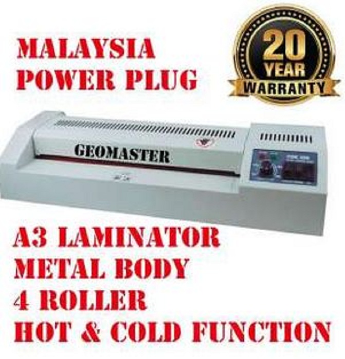 4 ROLLER A3 LAMINATOR MACHINE POUCH LAMINATOR