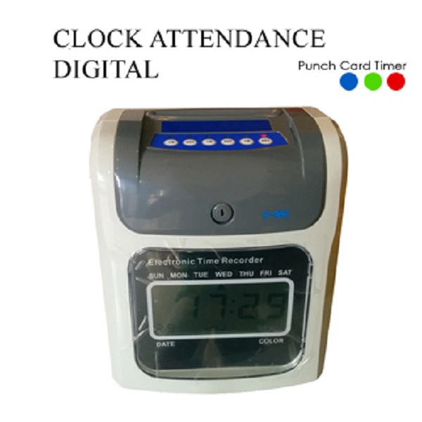Digital Punch Card Time Recorder Punch Clock Machine Attendance Time