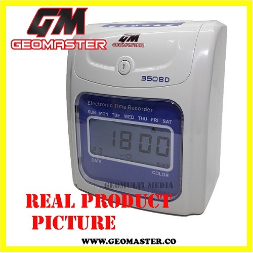 LOCAL GEOMASTER 360D PUNCH CARD MACHINE TIME RECORDER