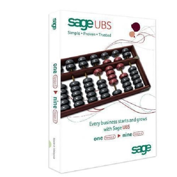 Sage UBS Accounting , Inventory & Billing ( stock ) Software version