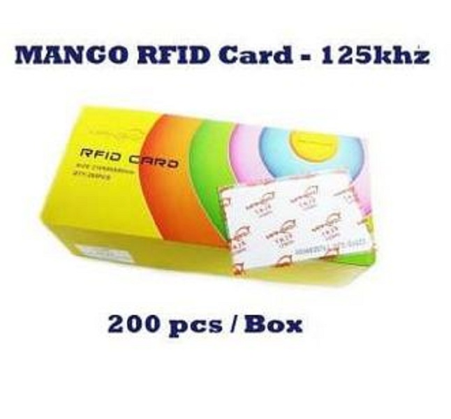 125Khz Mango RFID Proximity Cards ID Card Door Entry Access 0.8mm (200pcs)