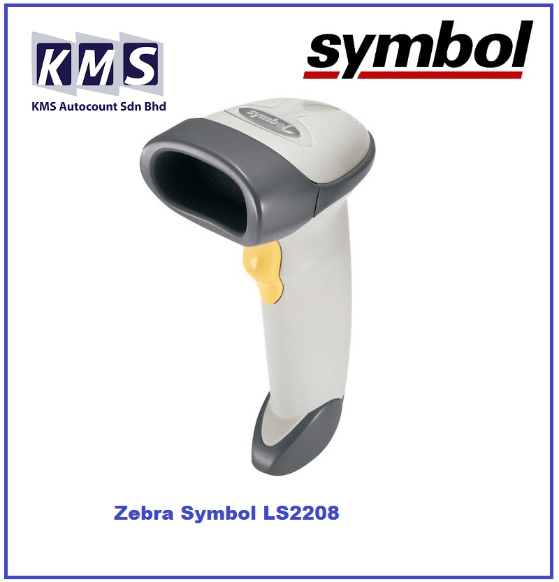Barcode Scanner Handheld Zebra Symbol LS2208(White)