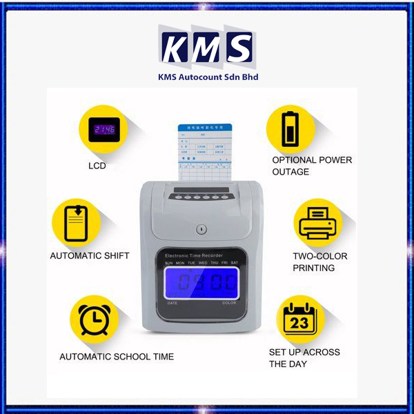 Punch Card Time Card Machine Digital NEW SET