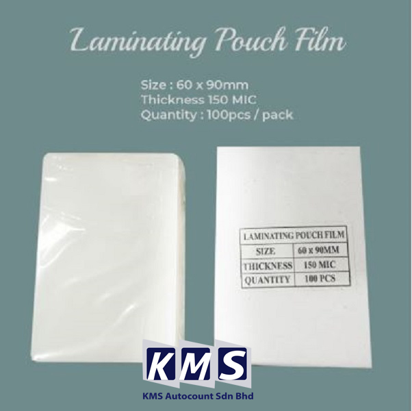 150 MIC Thickness Transparent Laminating Pouch Film Size 60mm x 90mm