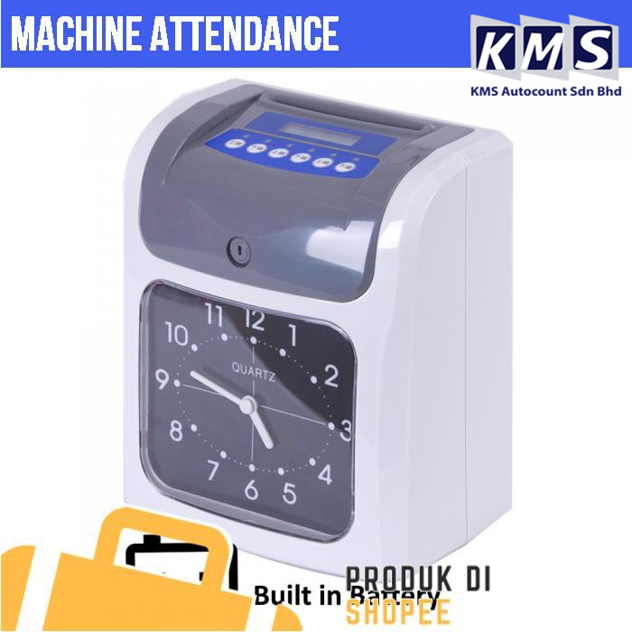 Analog Punch Card Time Recorder Machine Attendance Time
