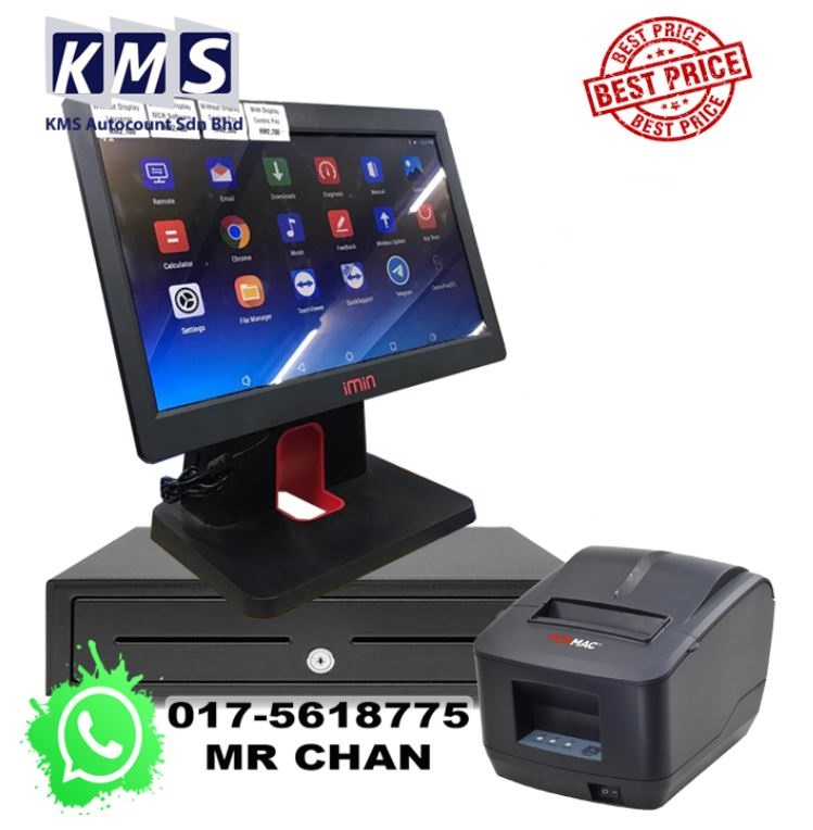 Android All in One 15.6 + Cash Drawer + Thermal Printer 80mm + Loyverse software for FNB