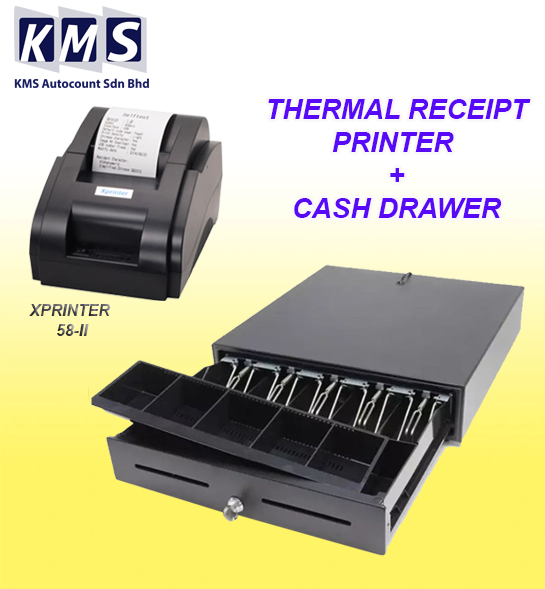 2 IN 1 PACKAGE RESIT PRINTER + CASH DRAWER VALUE SET
