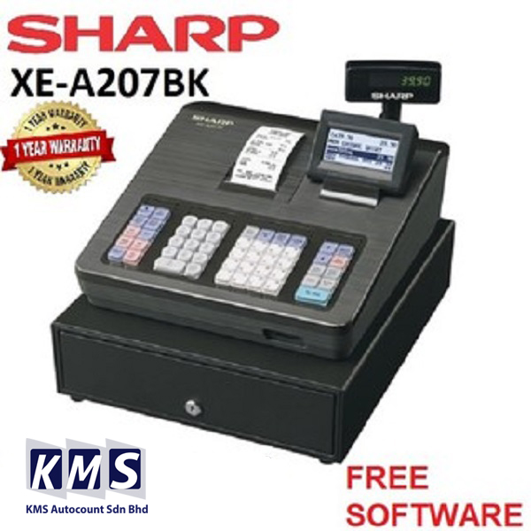 Sharp XEA207 Electronic Cash Register SST Ready XEA207 XEA207BK Black
