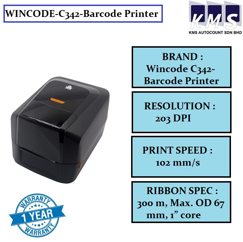 WINCODEC342Barcode Printer