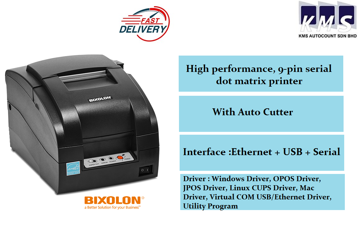 Bixolon SRP275 iii Dot Matrix Receipt Printer With Auto Cutter
