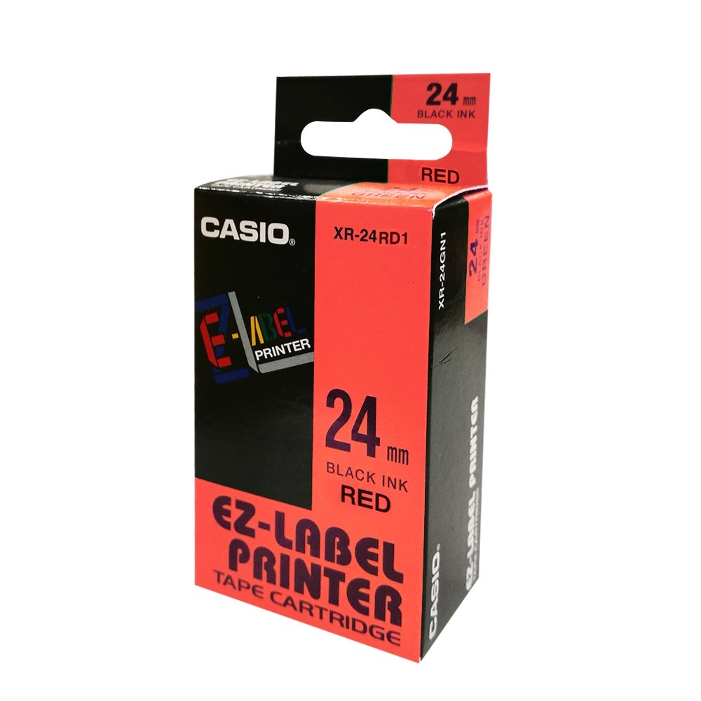 Casio EZLabel Tape Cartridge 24mm Red