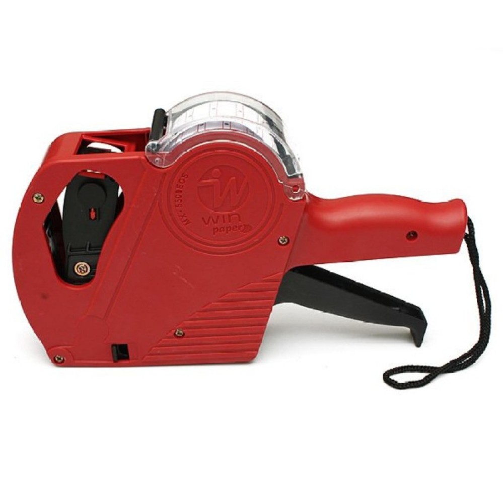 MX5500 EOS Price Labeler Tag gun +5000 White w/Red lines labels +1 Ink